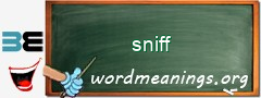 WordMeaning blackboard for sniff